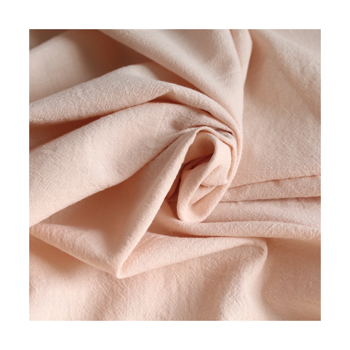 Coton lavé bio coloris nude poudré