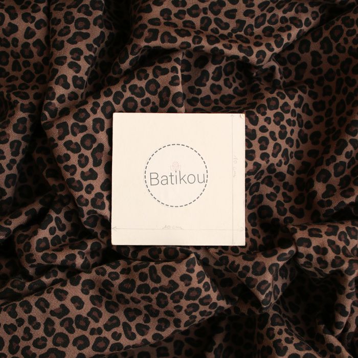 copy ofLea - Sweat mélange de coton bouclettes motif exclusif graou rosé brun