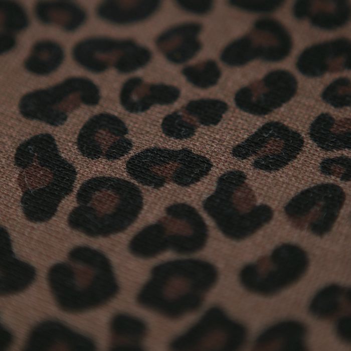 copy ofLea - Sweat mélange de coton bouclettes motif exclusif graou rosé brun