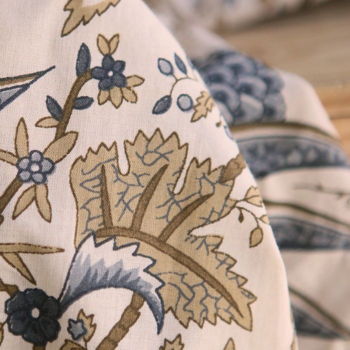 copie de Kiran - Tissu indien matelassé double face coton hand block largeur 100cm