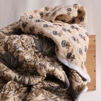 Kavya - Tissu indien matelassé double face coton hand block, largeur 100 cm