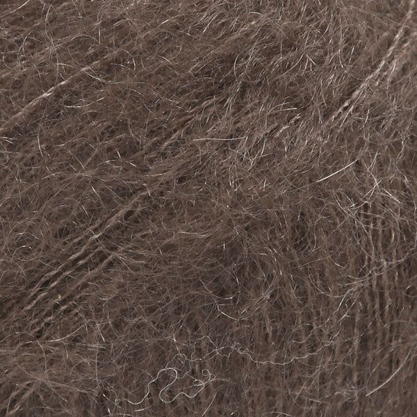Marron foncé – Laine DROPS Kid-Silk mohair et soie, 25 g / 210 m