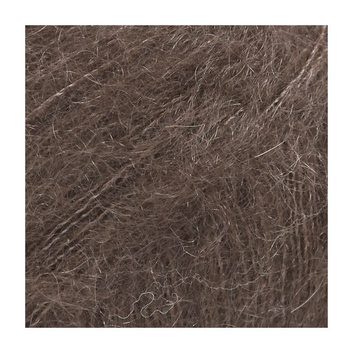 Marron foncé – Laine DROPS Kid-Silk mohair et soie, 25 g / 210 m