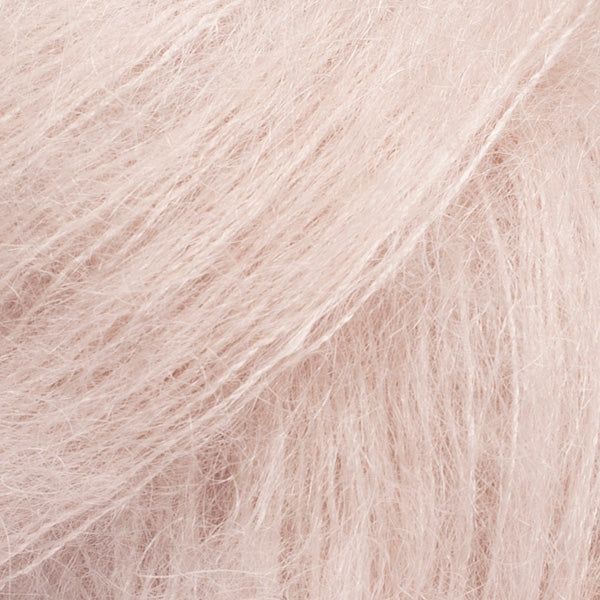 Rose nacré – Laine DROPS Kid-Silk mohair et soie, 25 g / 210 m