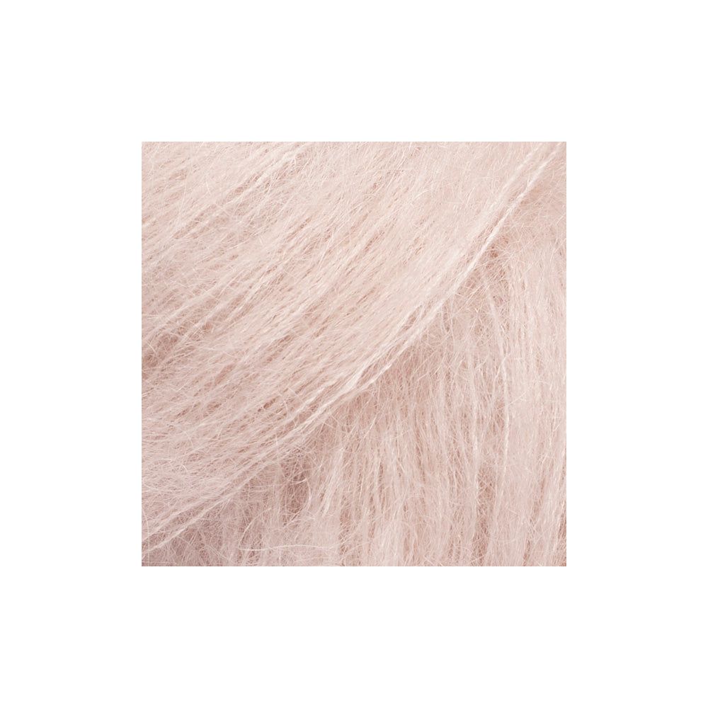 Rose nacré – Laine DROPS Kid-Silk mohair et soie, 25 g / 210 m