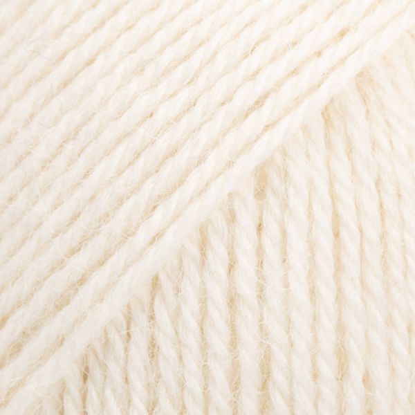 Blanc cassé – Laine DROPS Alpaca 100 % alpaga, 50 g / 167 m
