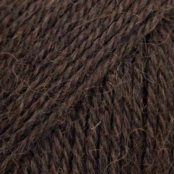 Brun café chiné – Laine DROPS Alpaca 100 % alpaga, 50 g / 167 m