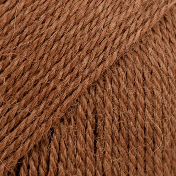 Brun cuivré – Laine DROPS Alpaca 100 % alpaga, 50 g / 167 m