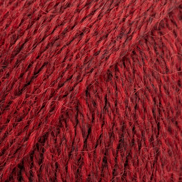 Bordeaux foncé chiné – Laine DROPS Alpaca 100 % alpaga, 50 g / 167 m