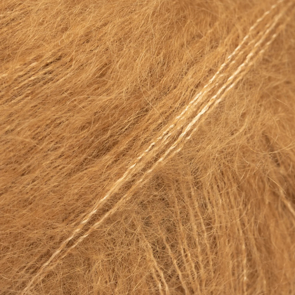 Caramel – Laine DROPS Kid-Silk mohair et soie, 25 g / 210 m