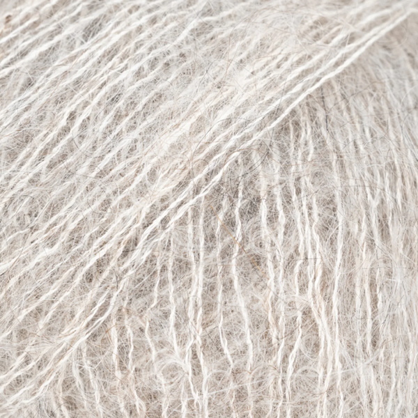 Gris brume matinale – Laine DROPS Kid-Silk mohair et soie, 25 g / 210 m