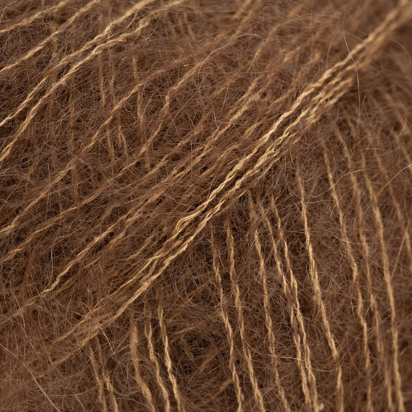 Brun noyer – Laine DROPS Kid-Silk mohair et soie, 25 g / 210 m