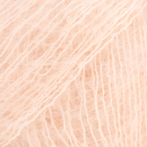 Pêche soleil – Laine DROPS Kid-Silk mohair et soie, 25 g / 210 m