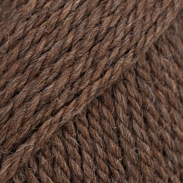 Brun rustique chiné – Laine DROPS Alaska pure laine, 50 g / 70 m