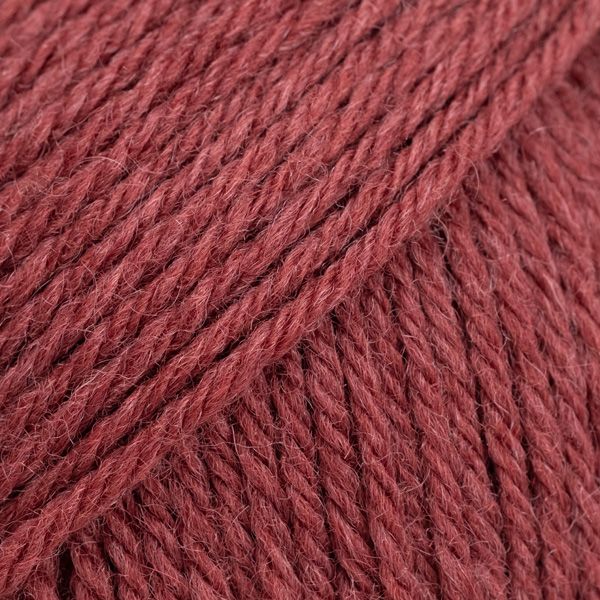 Rouge baie de houx – Laine DROPS Saga pure laine, 50 g / 100 m