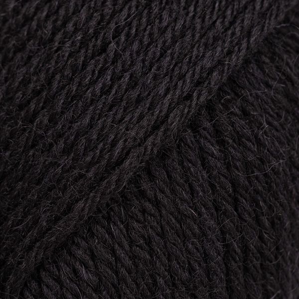 Noir – Laine DROPS Saga pure laine, 50 g / 100 m