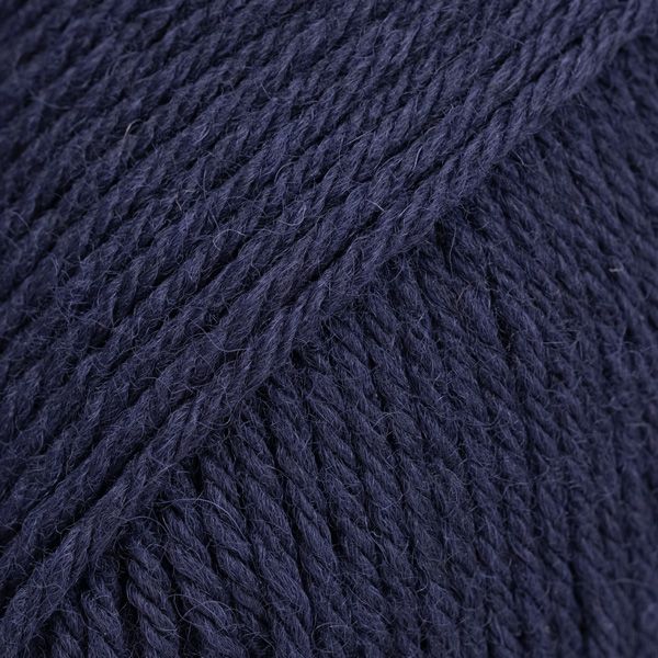 Bleu marine chiné – Laine DROPS Saga pure laine, 50 g / 100 m