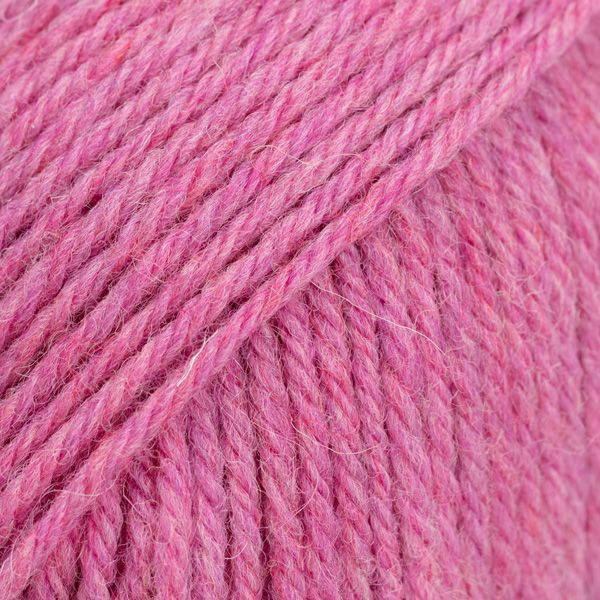 Mauve orchidée chiné – Laine DROPS Saga pure laine, 50 g / 100 m