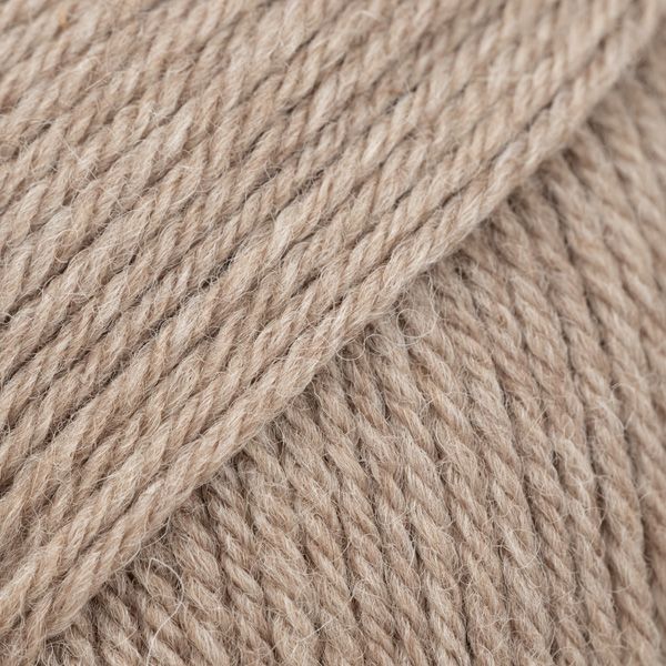 Beige chiné – Laine DROPS Saga pure laine, 50 g / 100 m 2