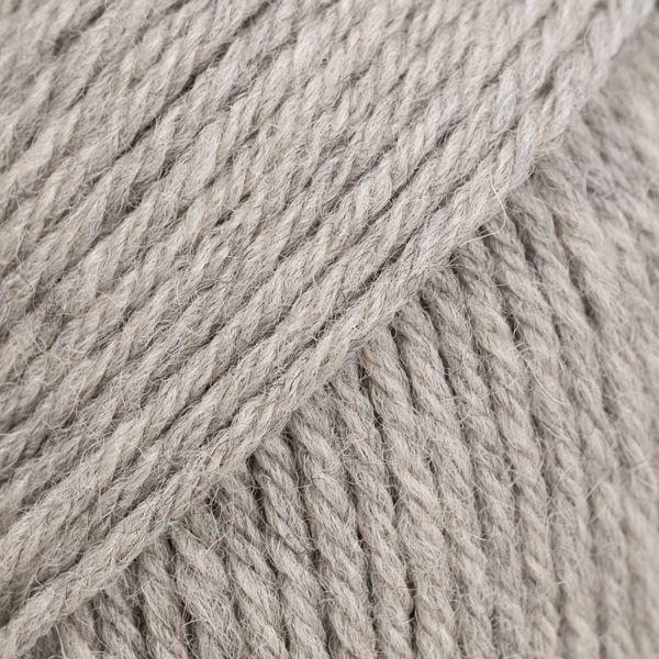 Gris plume chiné – Laine DROPS Saga pure laine, 50 g / 100 m
