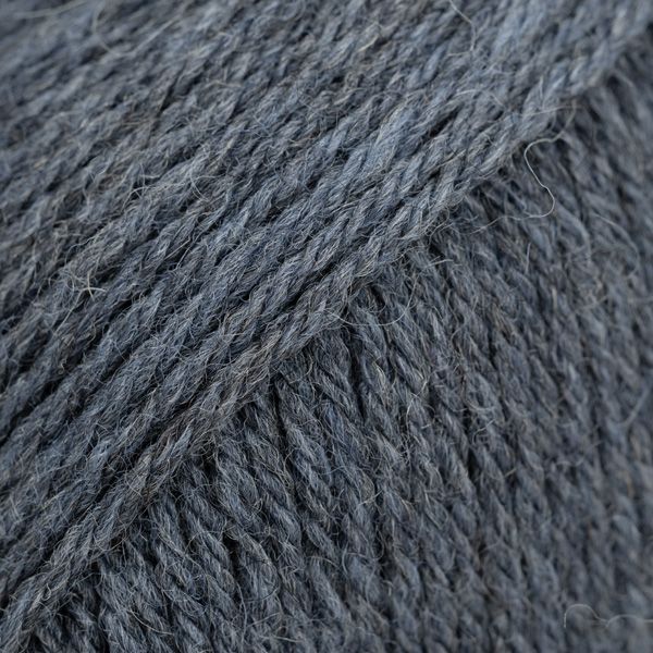 Bleu orage chiné – Laine DROPS Saga pure laine, 50 g / 100 m