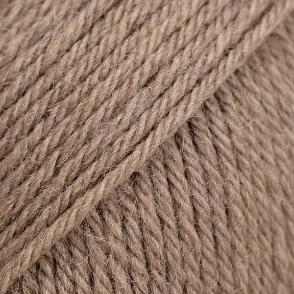 Beige nougat chiné – Laine DROPS Saga pure laine, 50 g / 100 m