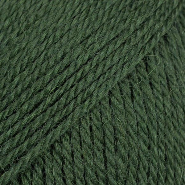 Vert foncé – Laine DROPS Flora laine et alpaga, 50 g / 210 m
