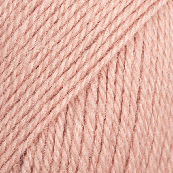 Rose des sables – Laine DROPS Flora laine et alpaga, 50 g / 210 m