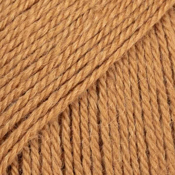 Caramel – Laine DROPS Flora laine et alpaga, 50 g / 210 m