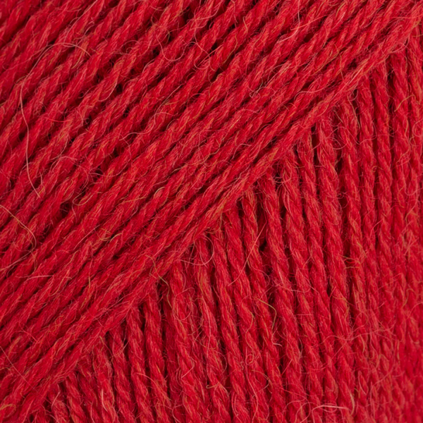 Rouge chiné – Laine DROPS Flora laine et alpaga, 50 g / 210 m