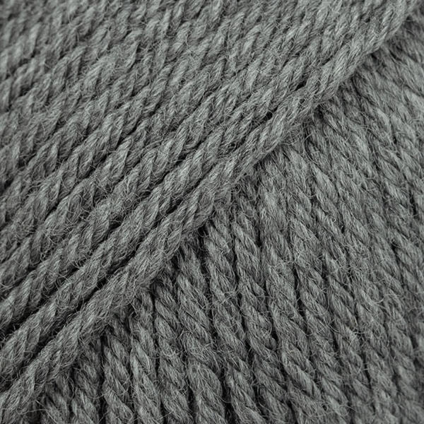 Gris moyen chiné – Laine DROPS Daisy mérinos extrafine, 50 g / 110 m