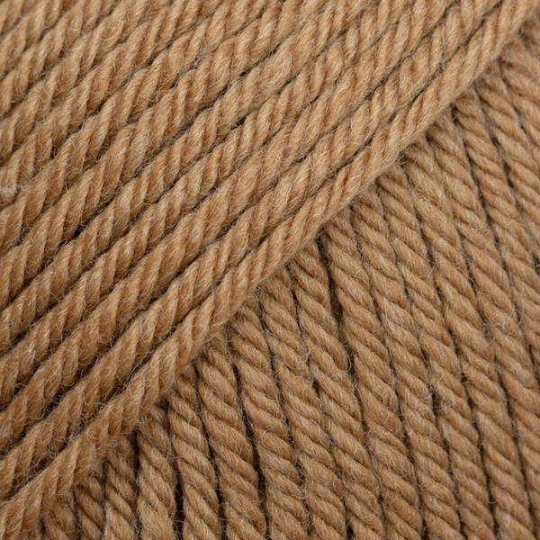 Beige amande chiné – Laine DROPS Daisy mérinos extrafine, 50 g / 110 m
