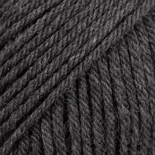 Gris foncé chiné – Laine DROPS Daisy mérinos extrafine, 50 g / 110 m
