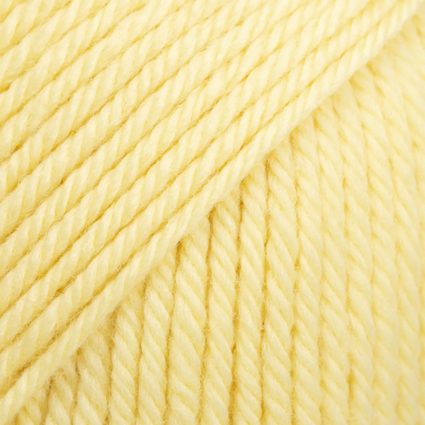 Jaune citronnade – Laine DROPS Daisy mérinos extrafine, 50 g / 110 m