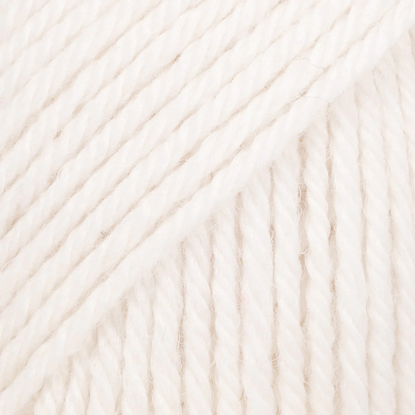 Blanc – Laine DROPS Lima laine et alpaga, 50 g / 100 m