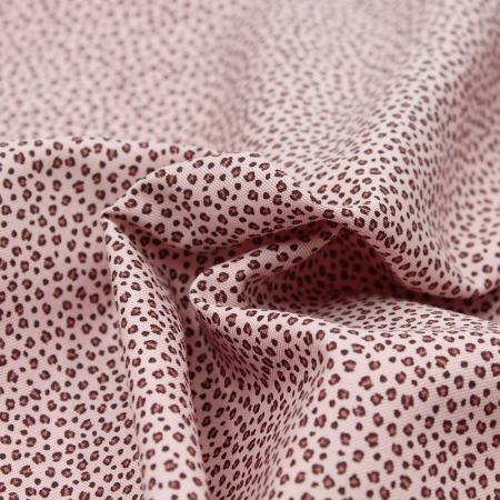 Tissu coton oxford organique rose mini petit graou