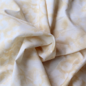 Popeline coton BIO naturel motif Tie and diy beige