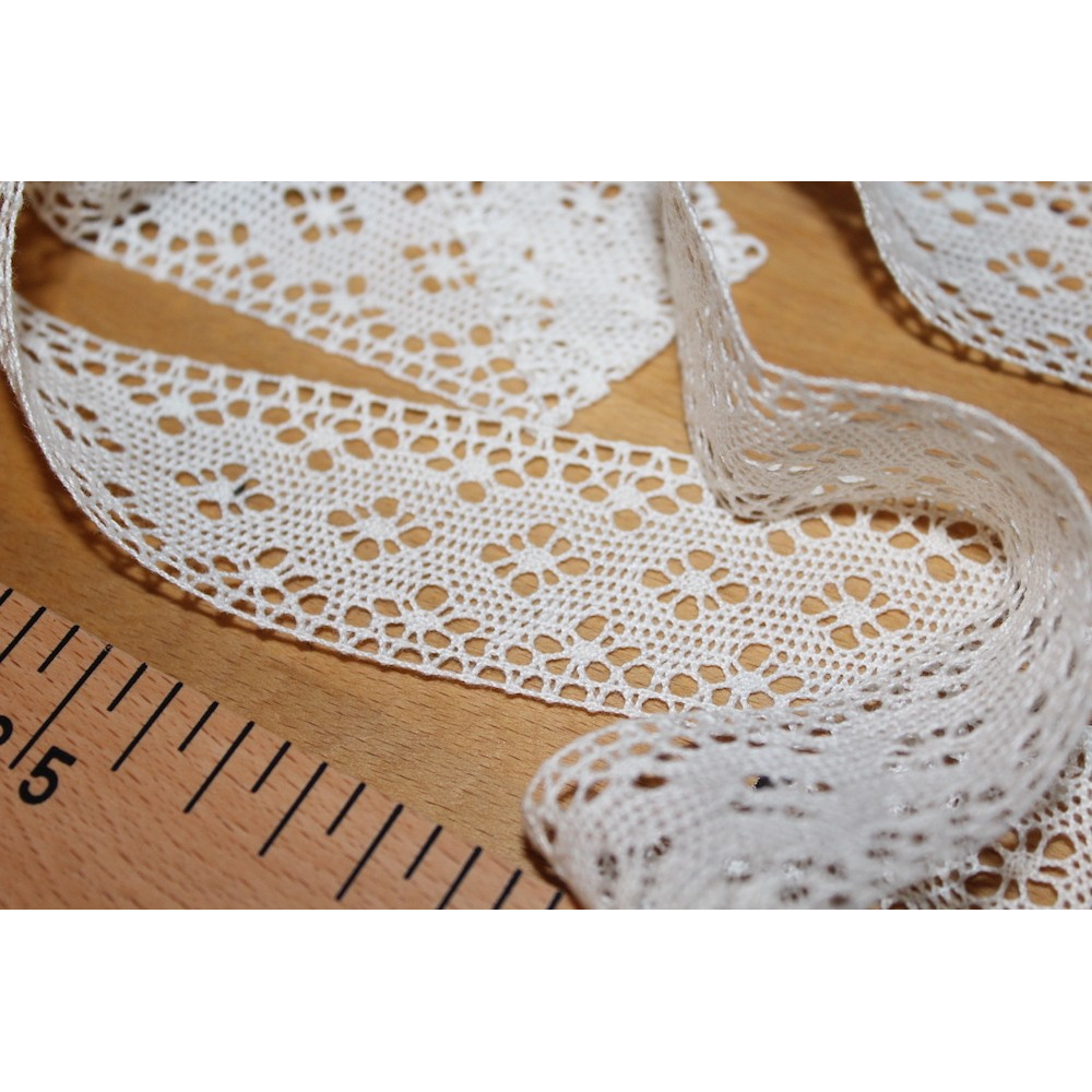 Dentelle Made in France Vintage coloris BLANC