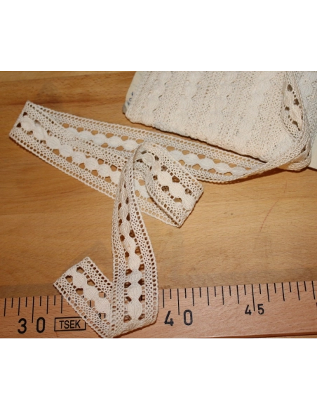 Dentelle Made in France Vintage coloris BEIGE