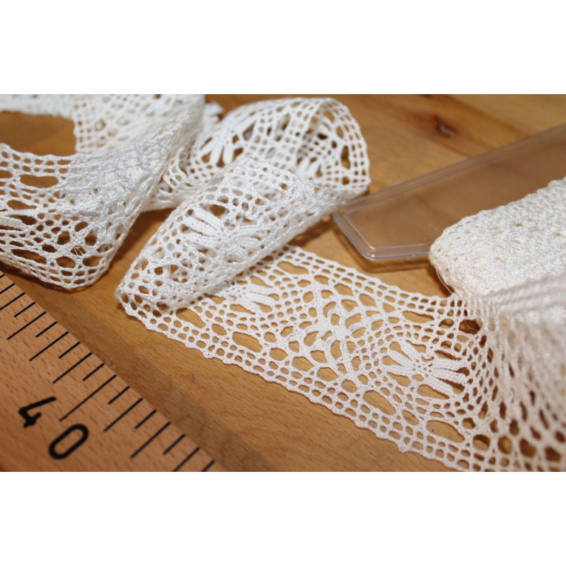 Dentelle Made in France Vintage coloris BLANC