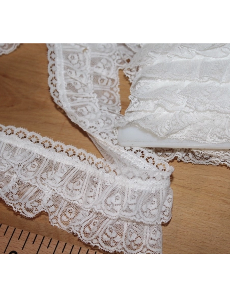 Dentelle Made in France Vintage coloris BLANC