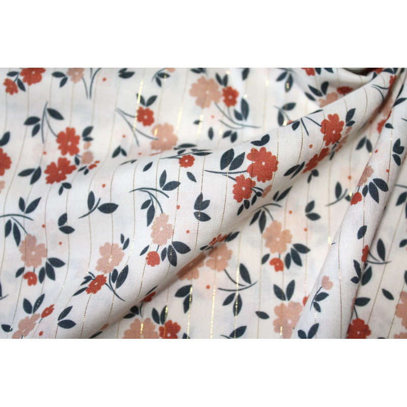 Viscose rayée lurex coloris exclusif By Minimel pour Batikou