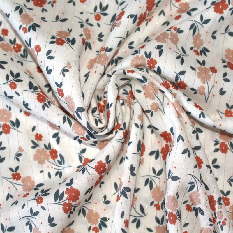 Viscose rayée lurex coloris exclusif By Minimel pour Batikou