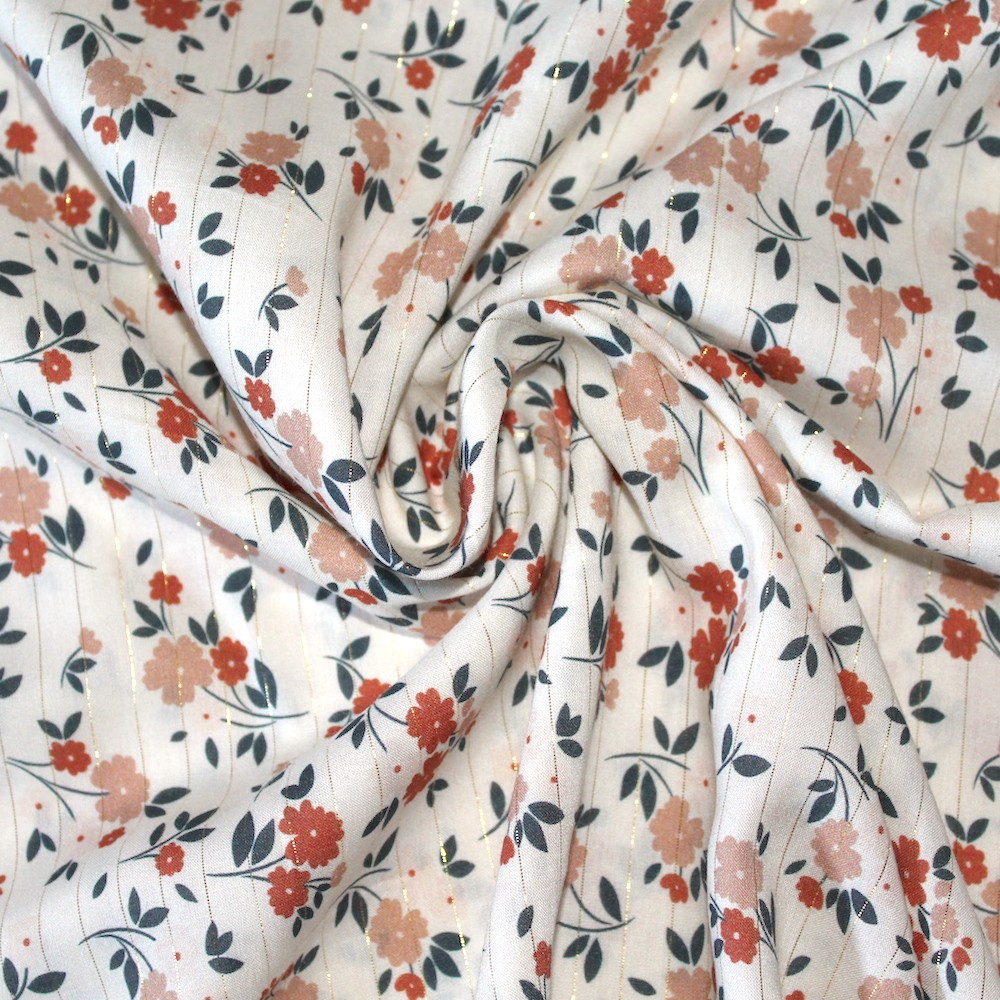 Viscose rayée lurex coloris exclusif By Minimel pour Batikou