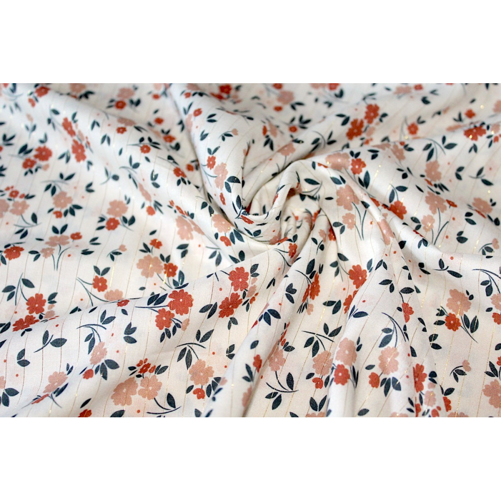 Viscose rayée lurex coloris exclusif By Minimel pour Batikou