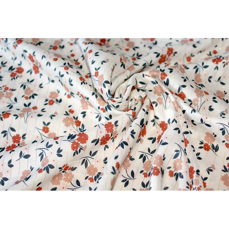 Viscose rayée lurex coloris exclusif By Minimel pour Batikou