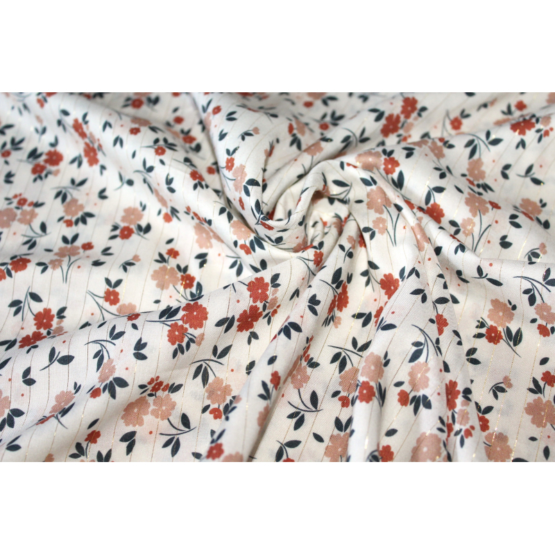 Viscose rayée lurex coloris exclusif By Minimel pour Batikou