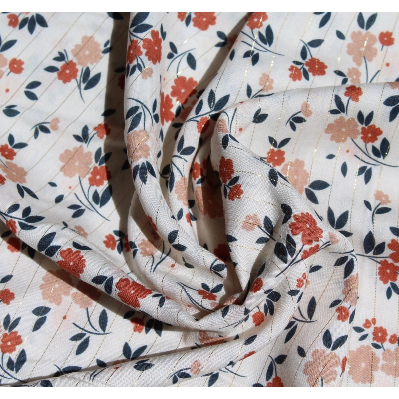 Viscose rayée lurex coloris exclusif By Minimel pour Batikou