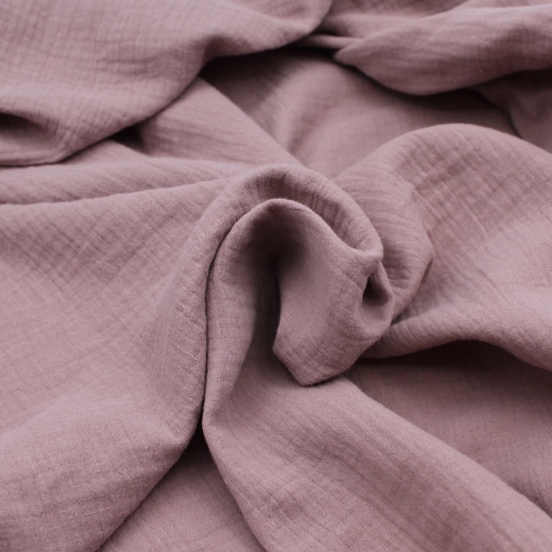 Double gaze de coton BIO glycine pastel