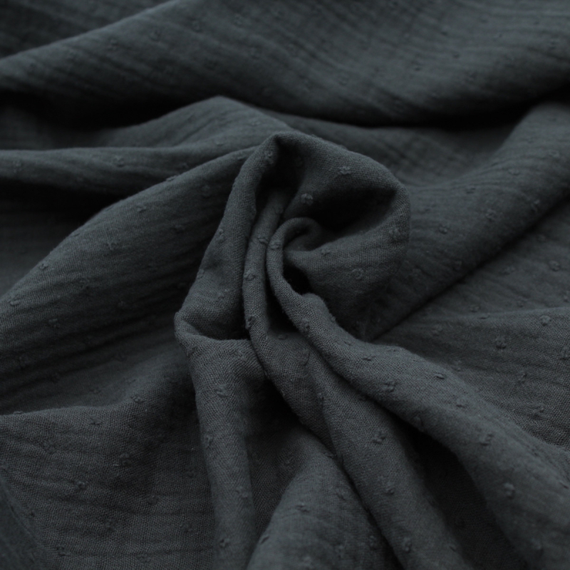Tissu Coton uni - noir x 10cm